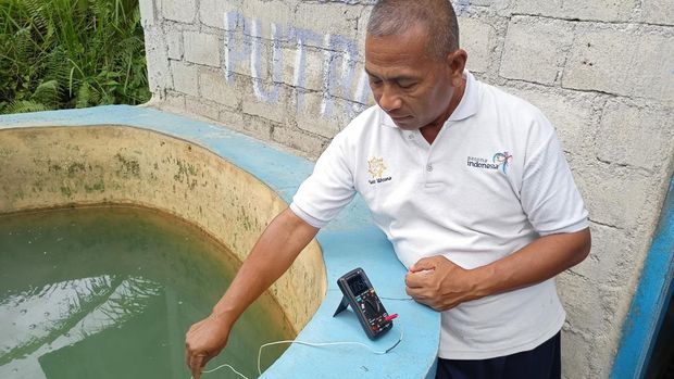 Pemandian air panas Tirta Husada yang berada di Desa Wagir Lor, Kecamatan Ngebel, Ponorogo