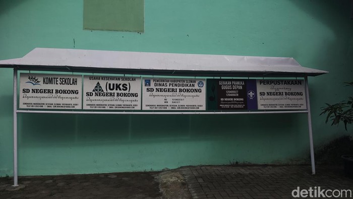 SDN Bokong di Sleman, sering jadi bahan candaan.