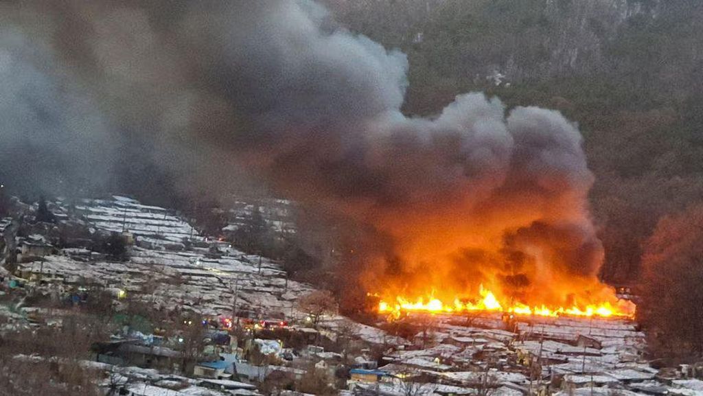 Kebakaran di Area Kumuh di Seoul, 500 Orang Dievakuasi