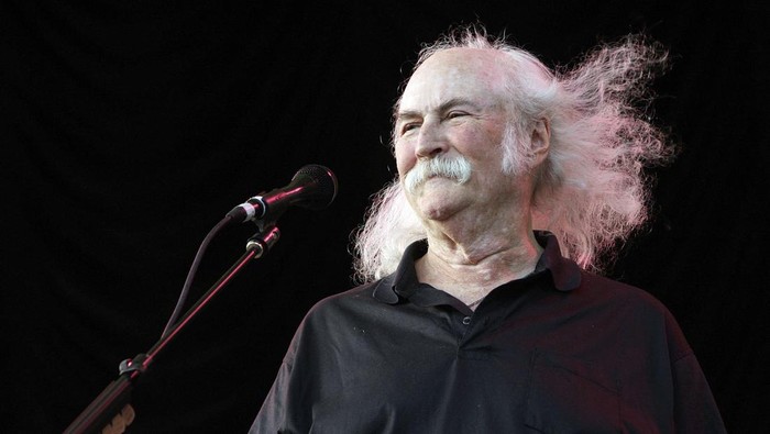 FILE - Musician David Crosby performs during a benefit concert for the City Parks Foundation at Central Park SummerStage, on July 29, 2008, in New York. Crosby, the brash rock musician who evolved from a baby-faced harmony singer with the Byrds to a mustachioed hippie superstar and an ongoing troubadour in Crosby, Stills, Nash & (sometimes) Young, has died at age 81. His death was reported Thursday, Jan. 19, 2023, by multiple outlets. (AP Photo/Diane Bondareff, File)