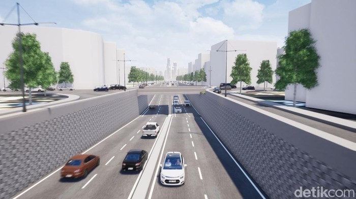 Desain Underpass Jalan Juanda, Medan.