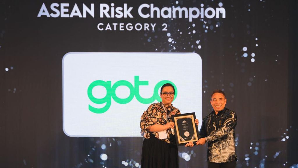Manajemen Risiko Solid, GoTo Group Raih ASEAN Risk Award 2022