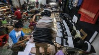 Begini suasana pabrik alas kaki di OB Shoes, Bojongsari, Depok, Jawa Barat.