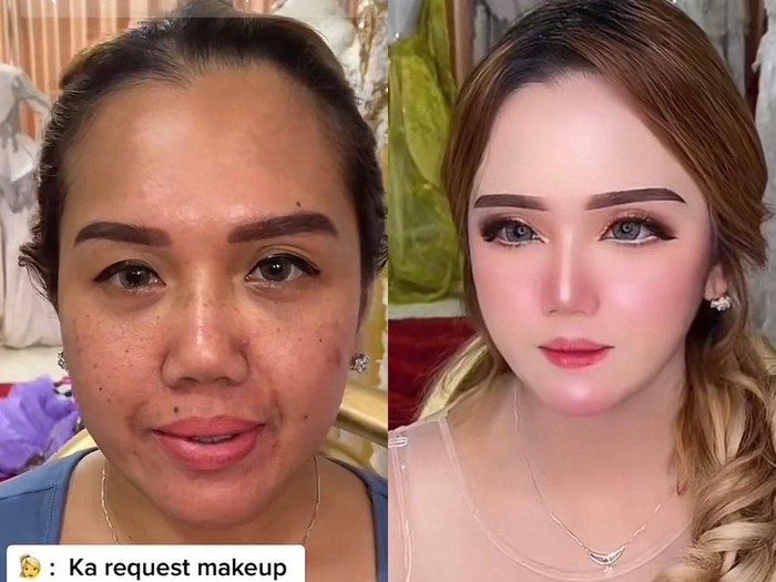 Makeup artist ini mengunggah transformasi seorang wanita yang hasilnya bikin kaget, viral di media sosial.