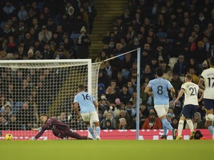 Man City Tertinggal 0-2 dari Tottenham di Babak Pertama