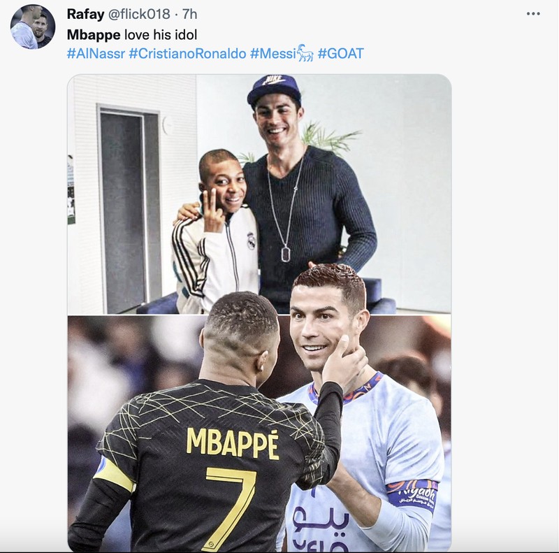 Mbappe kagumi Ronaldo