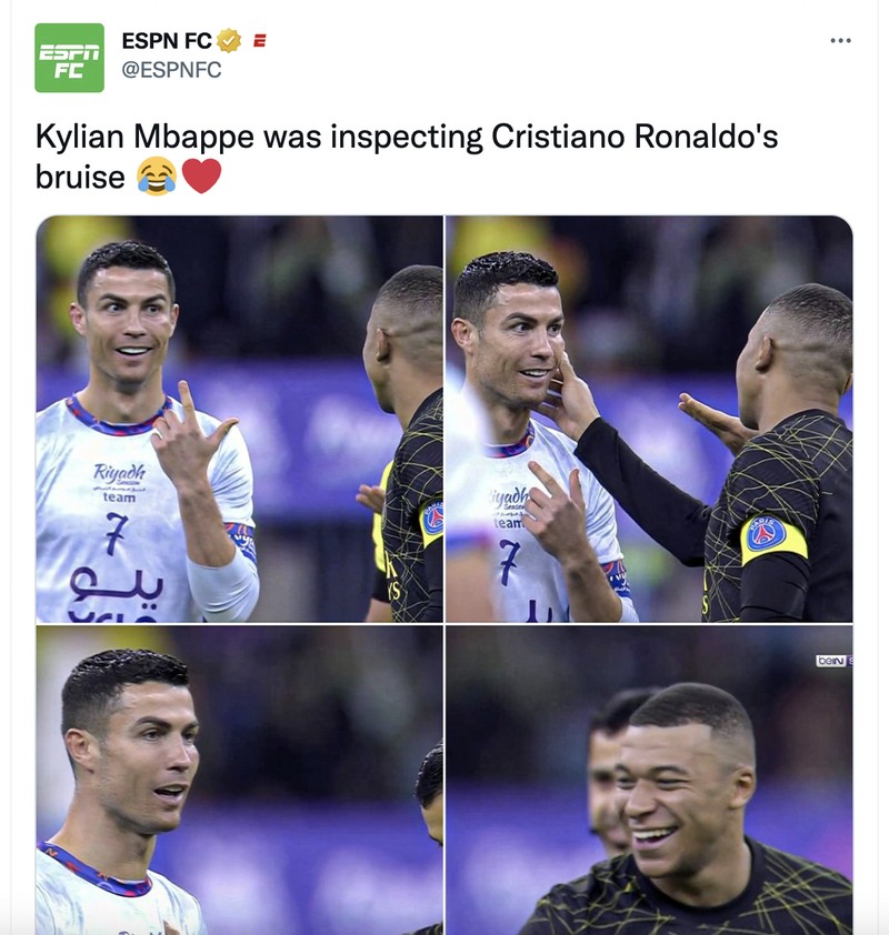 Mbappe kagumi Ronaldo