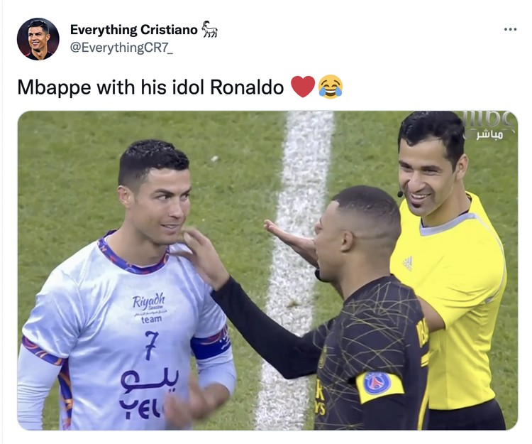 Mbappe kagumi Ronaldo