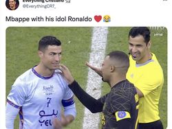 Momen Viral Mbappe Gemas dan Kagumi Ronaldo Idolanya