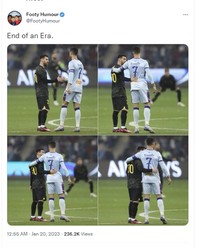 Meme Ronaldo Messi