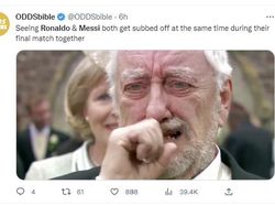 Meme Mengandung Bawang, Potret Kehangatan Ronaldo dan Messi