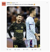 Meme Ronaldo Messi