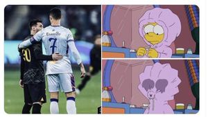 Meme Mengandung Bawang, Potret Kehangatan Ronaldo dan Messi