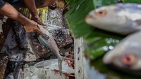 Ikan bandeng yang banyak duri sebenarnya melambangkan rejeki atau kemakmuran yang melimpah.