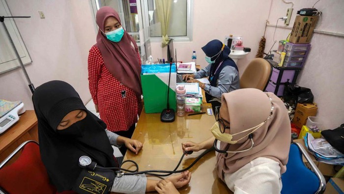 Diskusi yang membahas stunting digelar di Kresek, Tangerang, Banten, Jumat, (20/1/23). Diskusi ini turut dihadiri para ibu hamil.