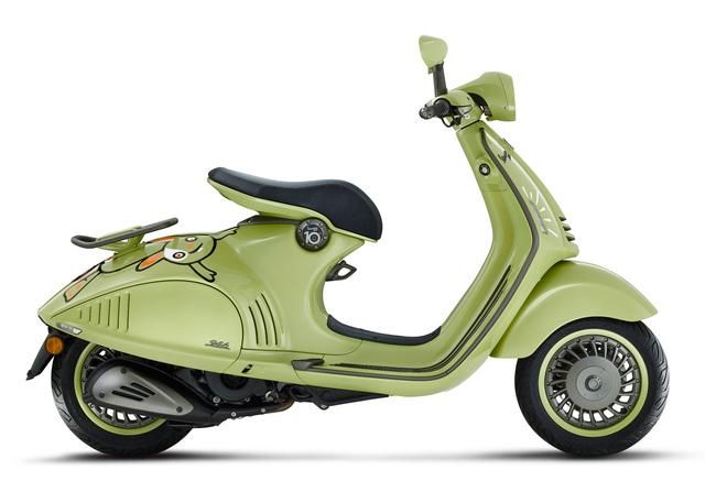 Vespa 946 Dibalut Warna Hijau Lime Bertema Kepala Kelinci Edisi Tahun  Kelinci Harga Selangit - Metro Sulteng