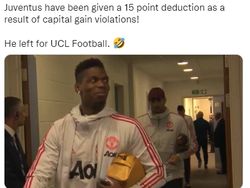 Deretan Meme Juventus Usai Dihukum Pengurangan 15 Poin