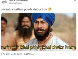 Deretan Meme Juventus Usai Dihukum Pengurangan 15 Poin