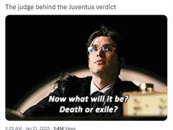 Deretan Meme Juventus Usai Dihukum Pengurangan 15 Poin