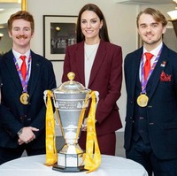 Kate Middleton diminta menjadi patron untuk Rugby Football Union dan Liga Rugby pada Februari 2022 oleh mendiang Ratu Elizabeth II.  Foto: POOL/AFP via Getty Images/MARK LARGE