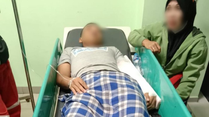 Korban GD saat di IGD RSUD dr Soedomo Trenggalek