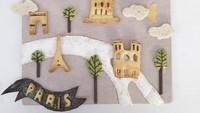 Kota Paris dirubah dengan pastry cantik dan potongan roti gandum berbentuk awan, lengkap dengan smoothie sehat. Foto: Instagram @mikodesign