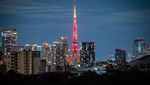 Menara Tokyo Menyala Merah Rayakan Imlek