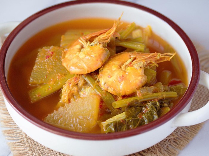 Resep Sayur Asam Udang dan Pepaya Muda