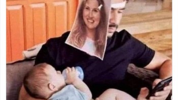 Yang penting anak tenang. Foto: neighbours_wifi via Bored Panda