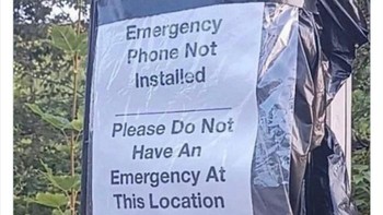 Jangan ada situasi darurat ya, di sini!. Foto: neighbours_wifi via Bored Panda