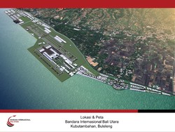 Direktur utama PT BIBU Panji Sakti, Erwanto Sad Adiatmoko Hariwibowo mengatakan Bandara Bali Utara akan dibangun di atas laut. Tepatnya di pesisir Kubutambahan, Buleleng. Iwan juga menjamin pembangunan proyek Bandara Bali Utara tidak akan merusak lingkungan laut, meski dibangun di atas laut. Foto: Dok. PT BIBU