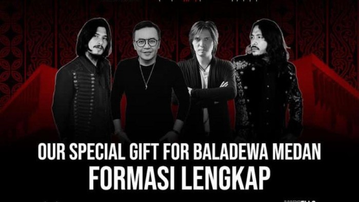 Konser Dewa 19 dengan formasi vokalis lengkap di Medan (Foto: Istimewa)