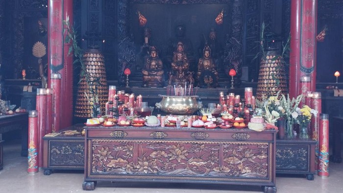 Perayaan Imlek di Vihara Satya Dharma, Benoa, Denpasar, Bali, Minggu (22/1/2023). Perayaan Imlek di Vihara Satya Dharma, Benoa, Denpasar, Bali, Minggu (22/1/2023).