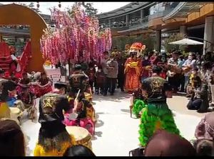 Meriahnya Perayaan Imlek di Deli Park Mal Medan, Ada Beragam Kegiatan