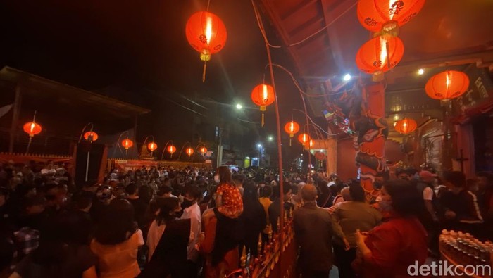 Suasana perayaan Imlek di Odeon Kampoeng Naga, Kota Sukabumi.