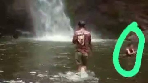 Wisatawan di Lombok tenggelam di Air Terjun Segenter Lombok Barat, NTB, Minggu (22/1/2023).