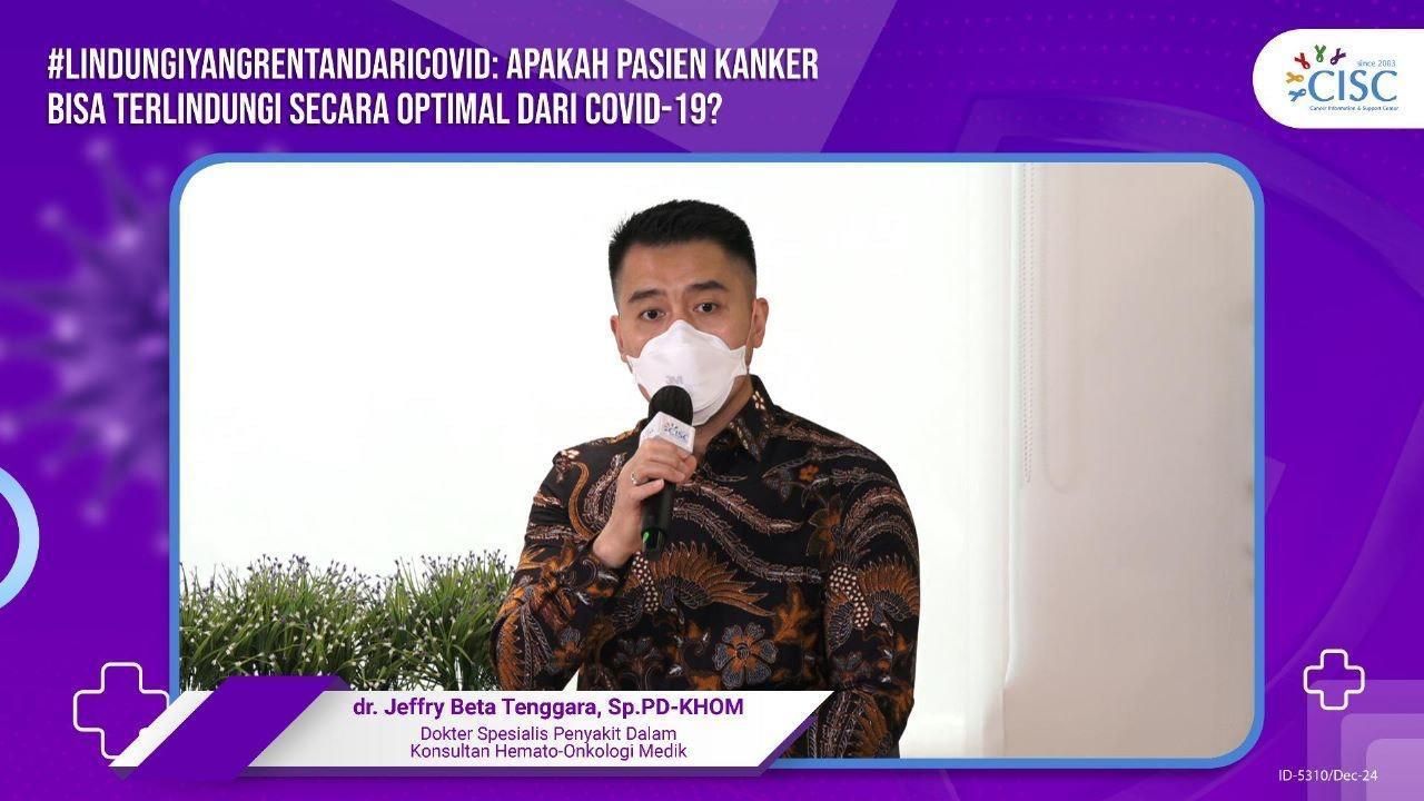 Dokter Spesialis  Penyakit Dalam Konsultan Hemato-Onkologi Medik dr. Jeffry Beta Tenggara, Sp.PD-KHOM