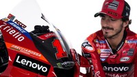 Sedangkan Francesco Bagnaia bakal menggunakan nomor start 1. Sebelumnya Pecco juara dengan nomor kebanggaan 63. Foto: Instagram @ducaticorse