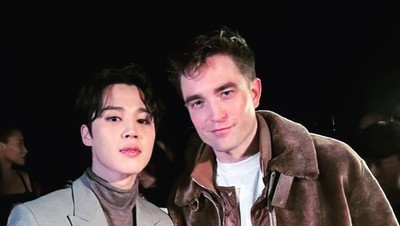 Potret Jimin BTS Ngumpul Bareng Robert Pattinson hingga David Beckham