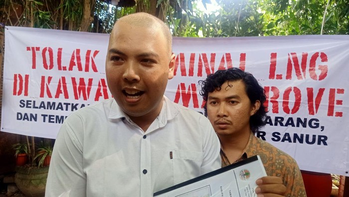 Kuasa Hukum Walhi Bali I Wayan Adi Sumiarta (32) di Denpasar, Bali, Senin (23/1/2023).