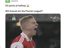 Reaksi Arsenal Menang Dramatis Atas Manchester United