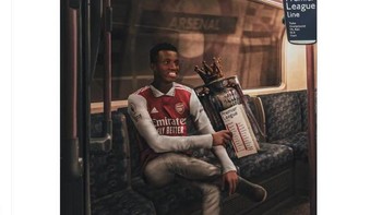 Nketiah bakal membawa Arsenal juara Premier League. Foto: Twitter