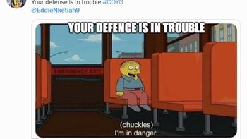 Pesan Nketiah ke Ten Hag. Foto: Twitter