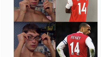Nketiah disamakan Henry part 2. Foto: Twitter
