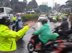 One Way Arah Jakarta Berakhir, Lalin Puncak Kembali Normal Dua Arah