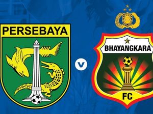 Head to Head Persebaya Surabaya vs Bhayangkara FC: Persebaya Lebih Unggul
