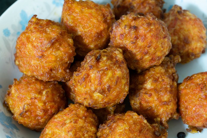 Resep Bakso Ayam  dan Sayuran Goreng