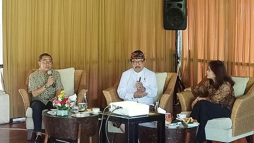 Sosialisasi Rumah Sakit Internasional Bal di Puri Santrian, Jalan Cemara No. 35 Sanur, Denpasar, Bali, Senin (23/1/2023).