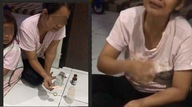 Cekoki bayi dengan makanan dan minuman tak lazim