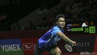 Christian Adinata menang dengan skor 21-18 dan 21-12 dalam durasi 42 menit.